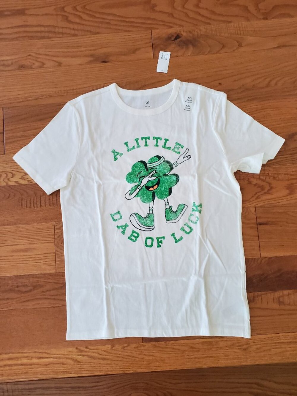 2 for $15 | GAP Kids Size XXL (14-16)  A Little Dab of Luck Shamrock Shirt NWT